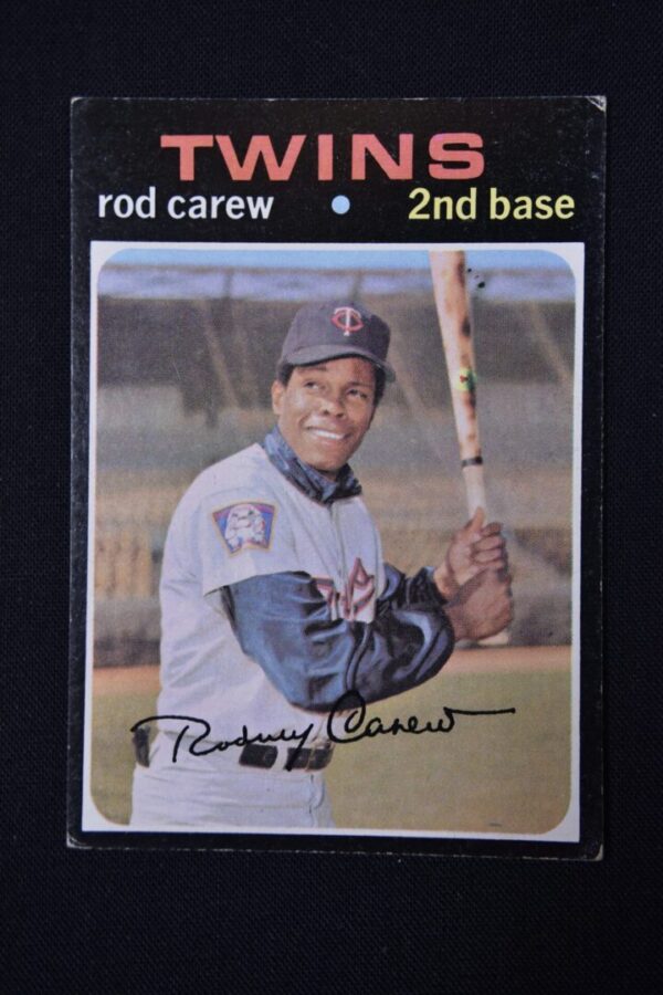 Rod Carew, Minnesota Twins baseball card.