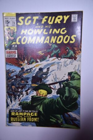 Sgt. Fury and Howling Commandos comic book cover.