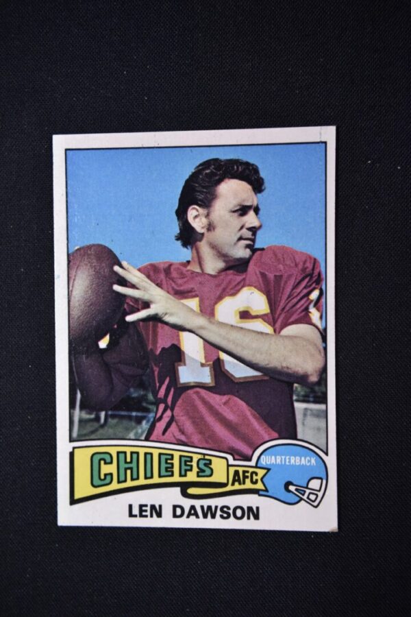 Len Dawson Kansas City Chiefs football card.