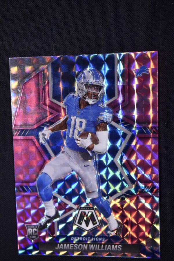 Jameson Williams Detroit Lions Mosaic Rookie Card