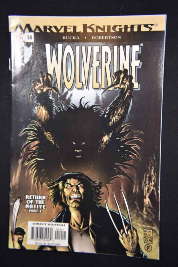 Wolverine comic book cover, issue 14.