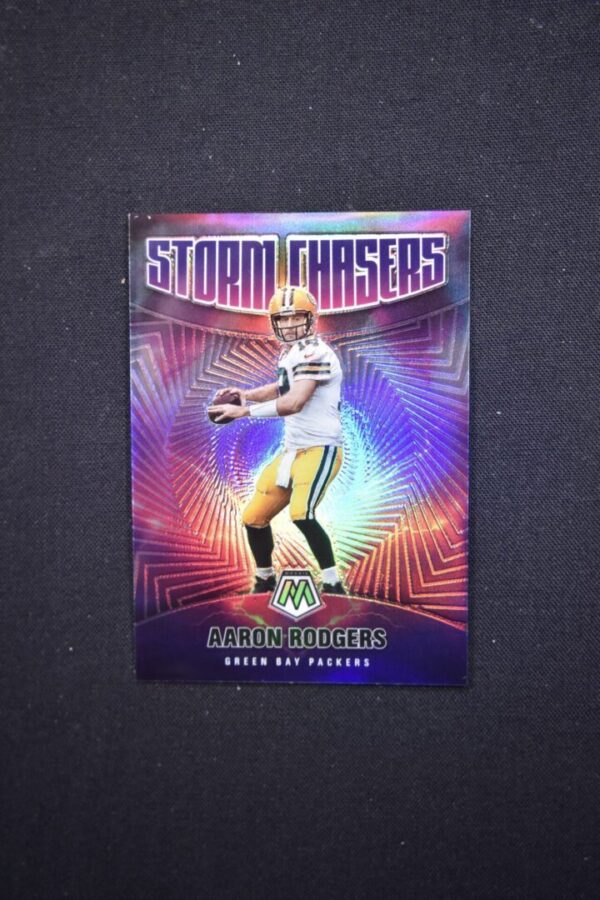 Aaron Rodgers Green Bay Packers Storm Chasers card.