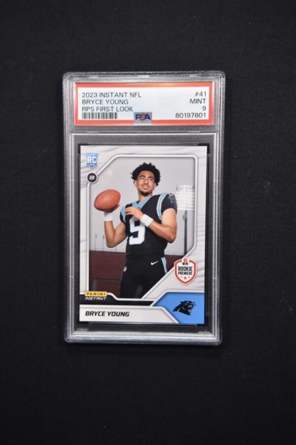 Bryce Young Carolina Panthers rookie card.