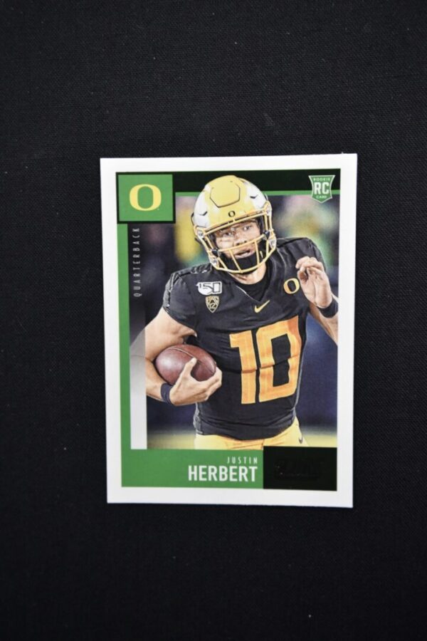 Justin Herbert Oregon Ducks football card.