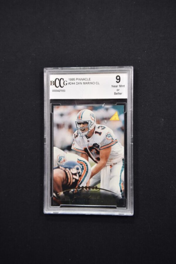 1995 Dan Marino football card graded 9.