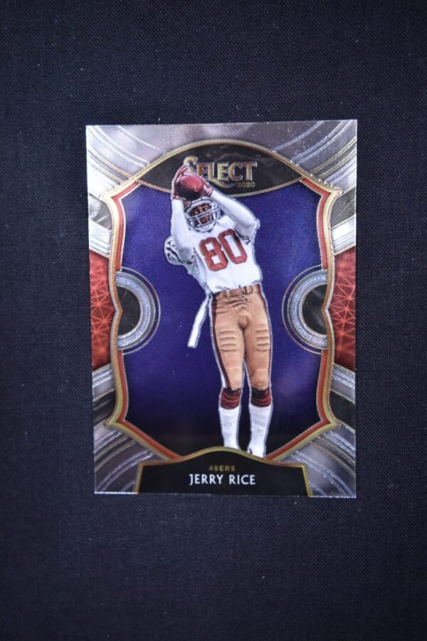 Jerry Rice 49ers football card 2020 select.