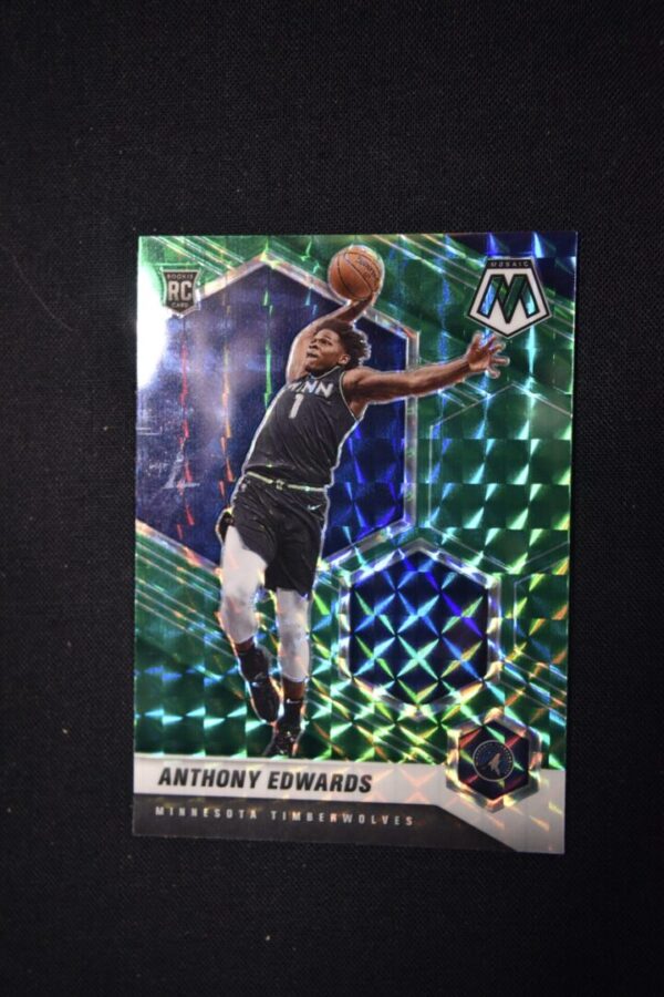 Anthony Edwards rookie card, Minnesota Timberwolves.