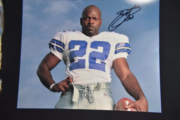 Emmitt Smith, Dallas Cowboys, signed photo.