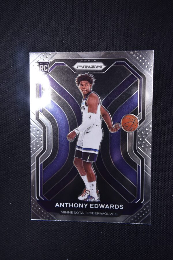 Anthony Edwards rookie card, Minnesota Timberwolves.