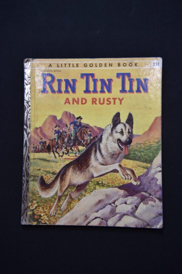 Rin Tin Tin and Rusty Little Golden Book cover.