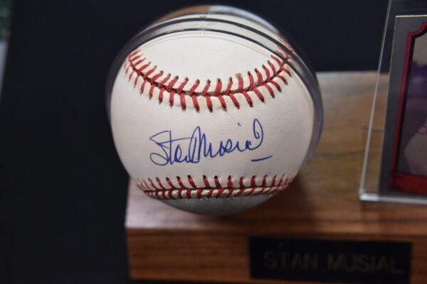 Stan Musial autographed baseball.