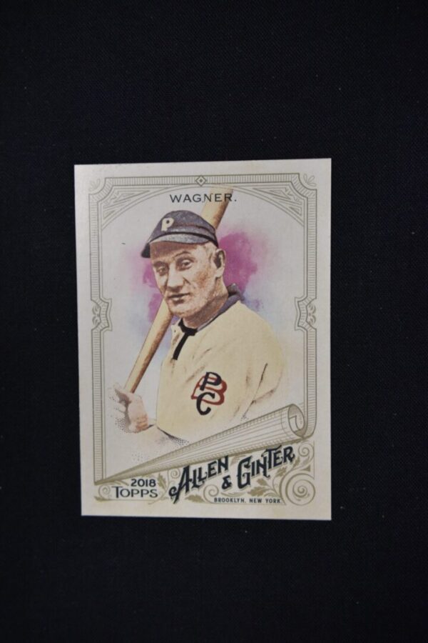 2018 Topps Allen & Ginter baseball card of Honus Wagner.