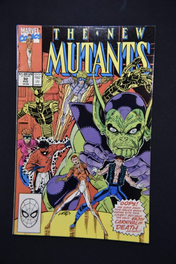 The New Mutants comic book cover.