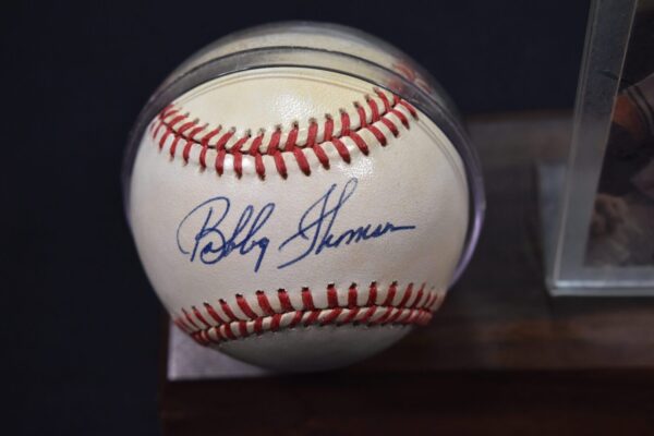 Autographed baseball by Billy Sheen.