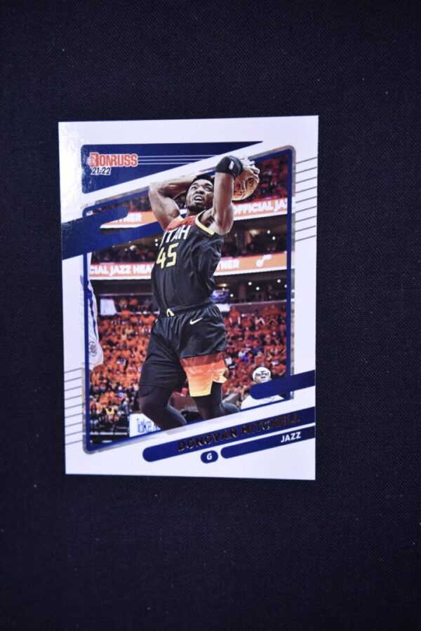 Donovan Mitchell Utah Jazz basketball card.