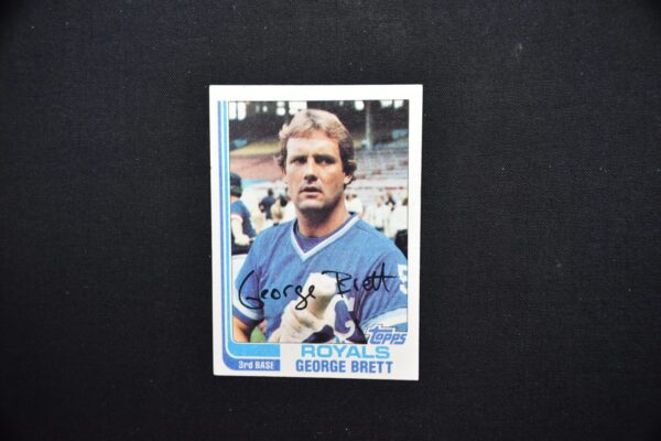 George Brett baseball card, Royals, 3rd base.