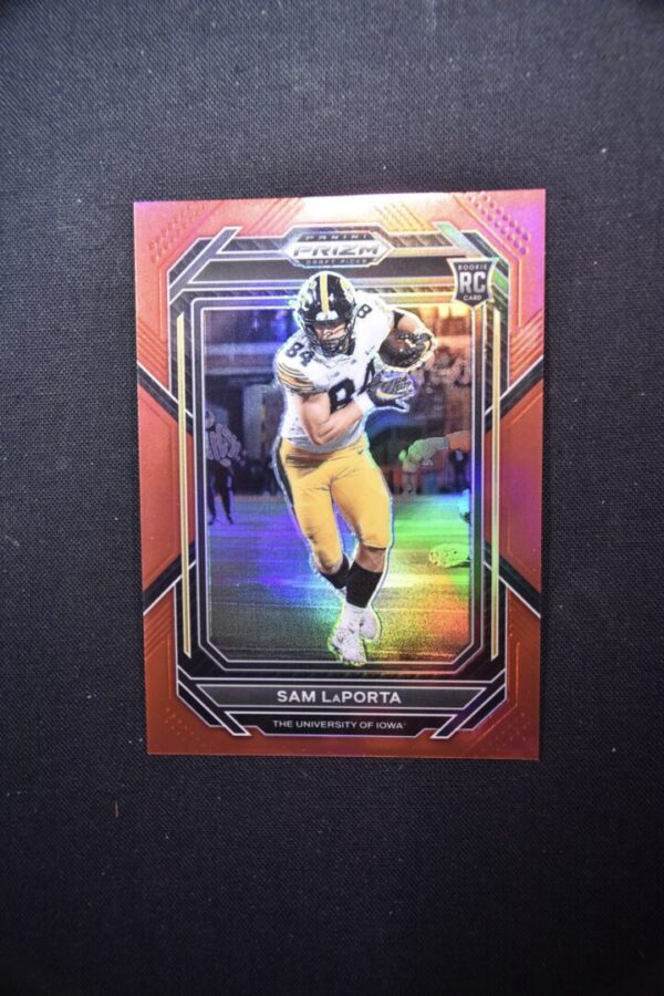 Sam LaPorta, Iowa Hawkeyes football card.