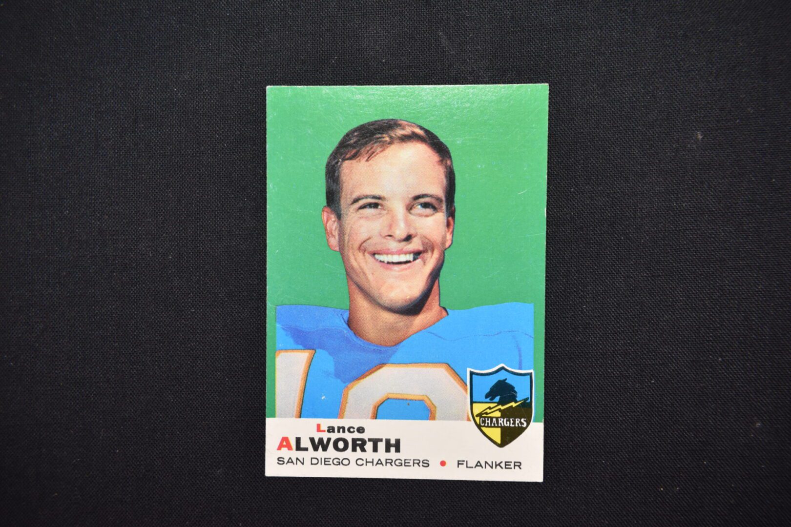 Lance Alworth San Diego Chargers football card.