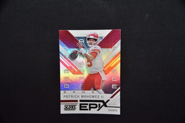 Patrick Mahomes II, Kansas City Chiefs football card.