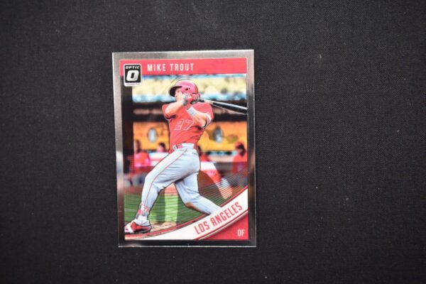 Mike Trout baseball card, Los Angeles Angels.