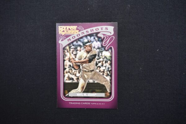 Willie Mays baseball card, Gypsy Queen Moonshots.