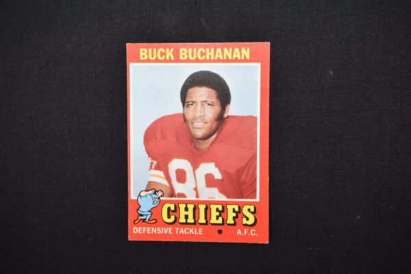 Kansas City Chiefs football card of Buck Buchanan.