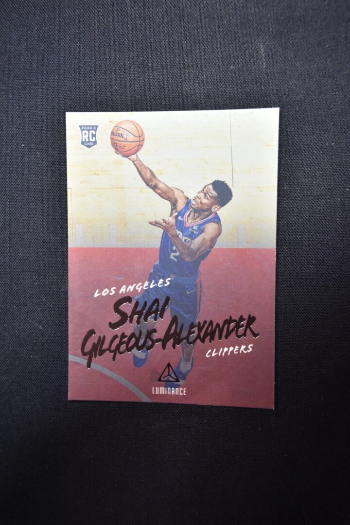 Shai Gilgeous-Alexander, Los Angeles Clippers rookie card.