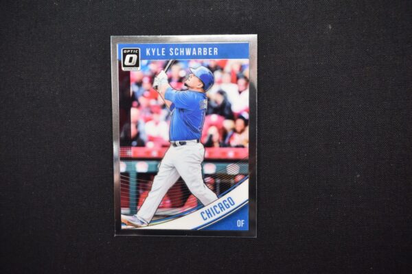 Kyle Schwarber baseball card, Optic 0