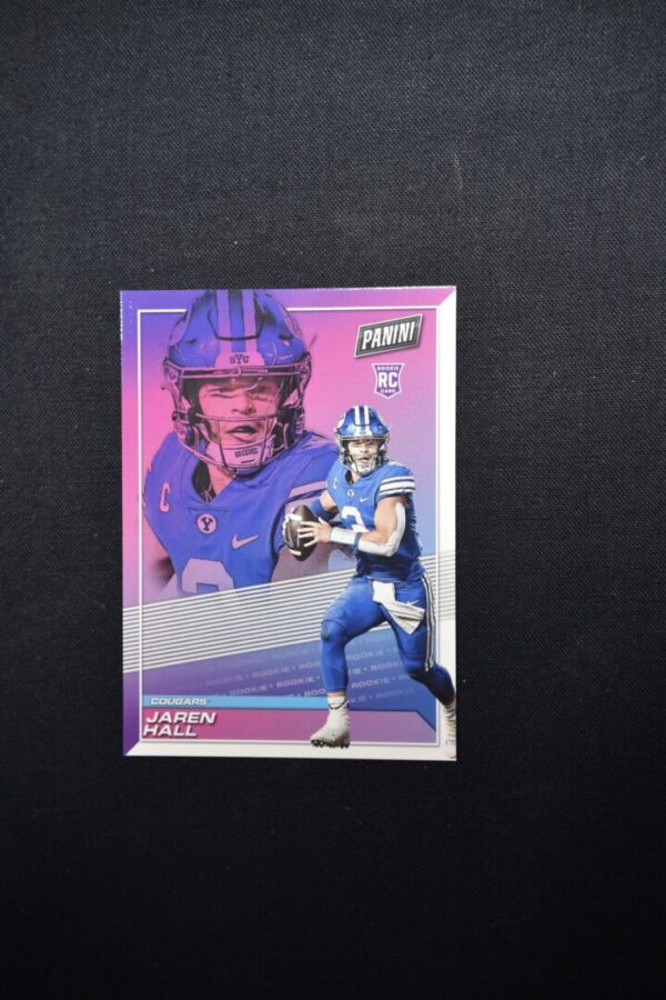 Jaren Hall BYU Cougars football rookie card.