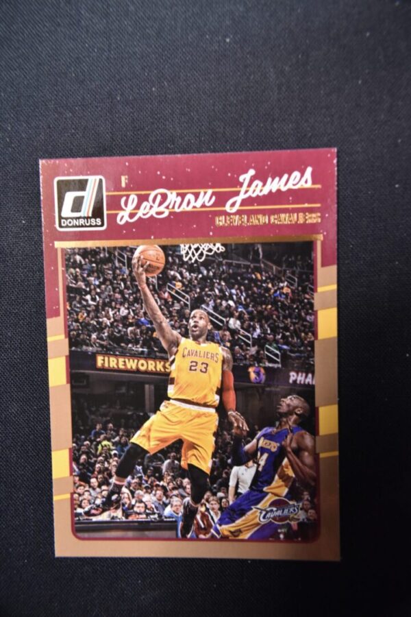 LeBron James Cleveland Cavaliers basketball card.