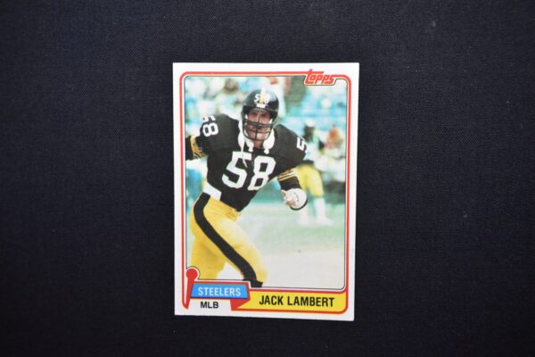 Jack Lambert, Pittsburgh Steelers football card.