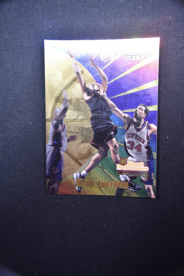 Allen Iverson basketball trading card.