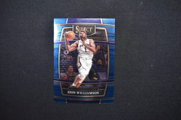 Zion Williamson basketball trading card.