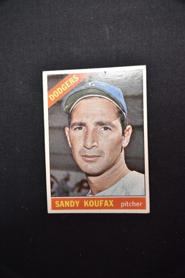 Sandy Koufax baseball card, Dodgers pitcher.