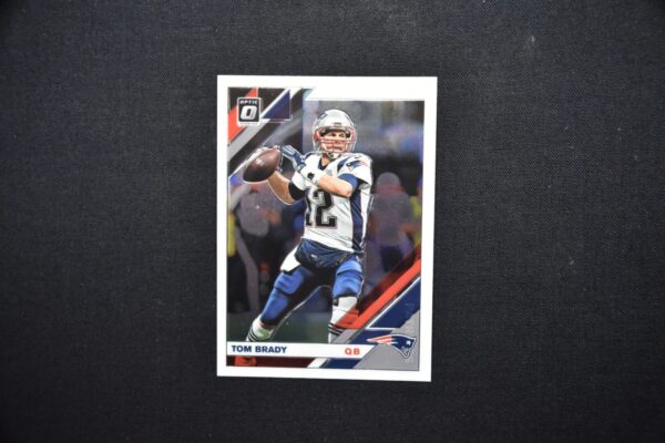 Tom Brady football card Optic 0