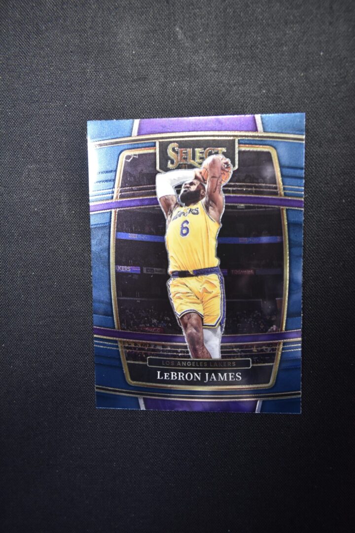 LeBron James Lakers basketball card.