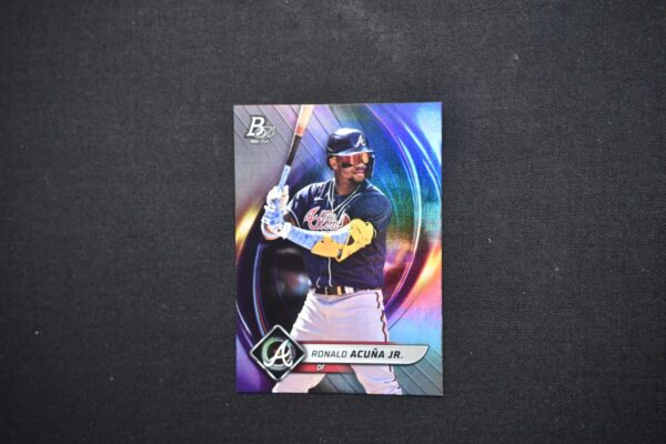 Baseball card of Ronald Acuna Jr.