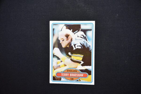 Terry Bradshaw Steelers football card.