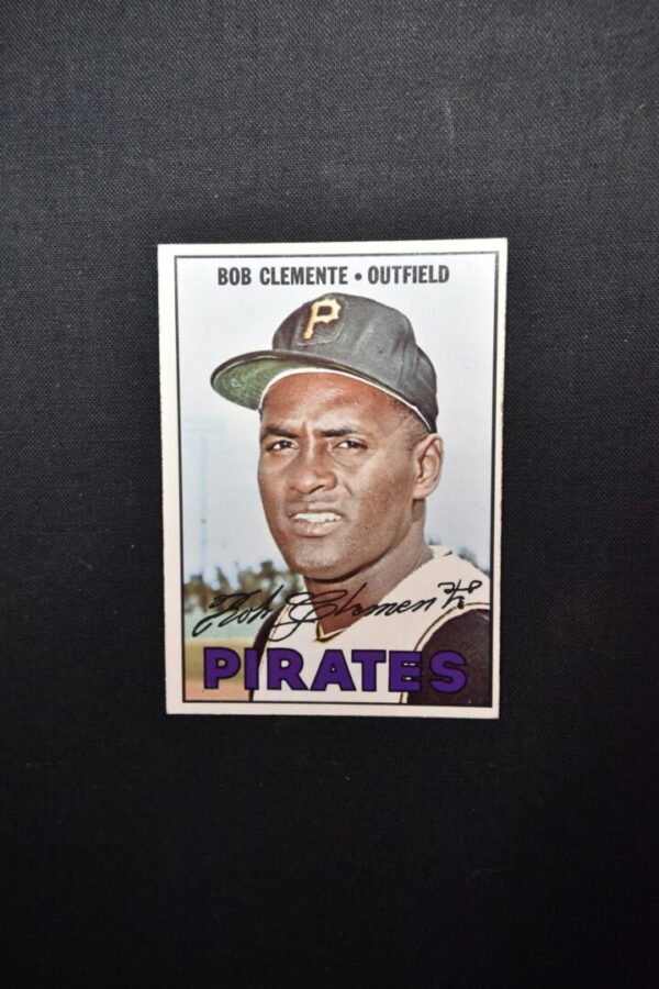 Bob Clemente Pittsburgh Pirates baseball card.