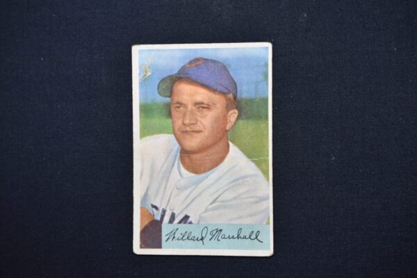 Baseball card of Willard Marshall.