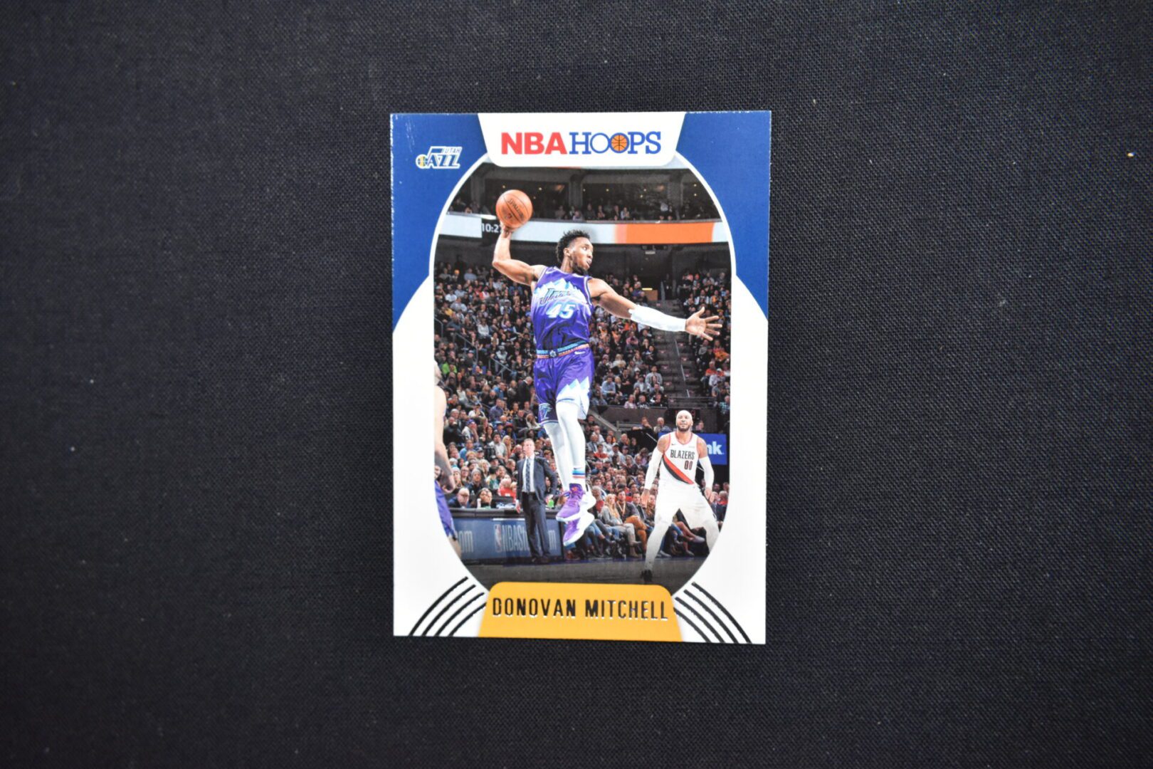 Donovan Mitchell NBA Hoops trading card.