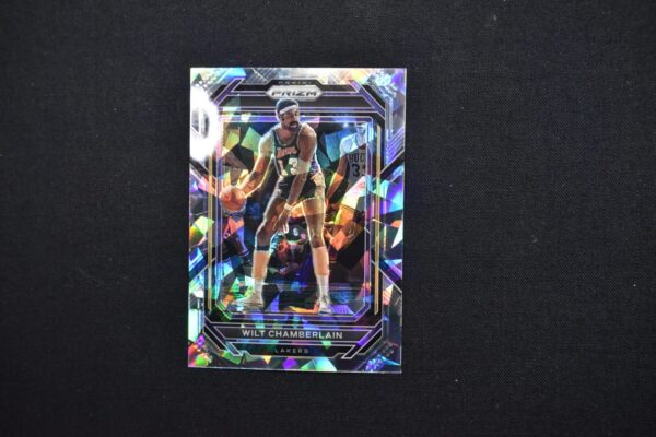 Wilt Chamberlain Lakers Prizm trading card.