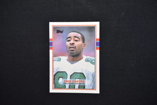 Cris Carter Philadelphia Eagles football card.