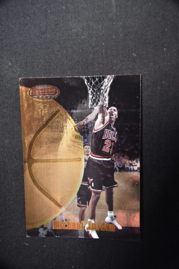 Michael Jordan basketball trading card.