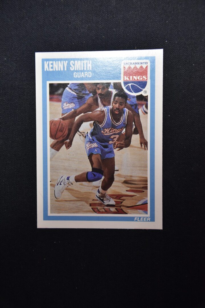 Kenny Smith Sacramento Kings basketball card.