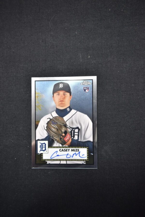 Casey Mize baseball card, Topps Chrome RC