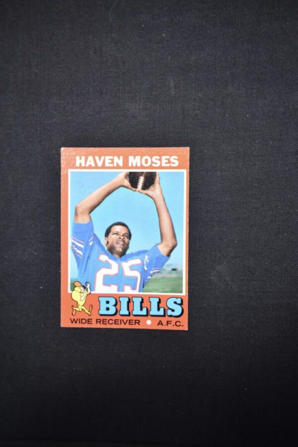 Haven Moses Buffalo Bills football card.