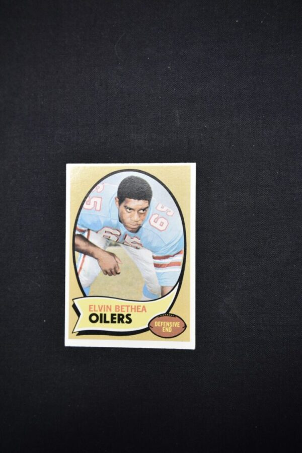 Elvin Bethea Oilers football card.