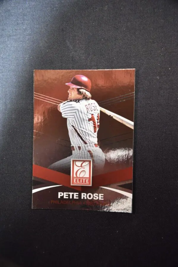 Pete Rose baseball card, Elite series.