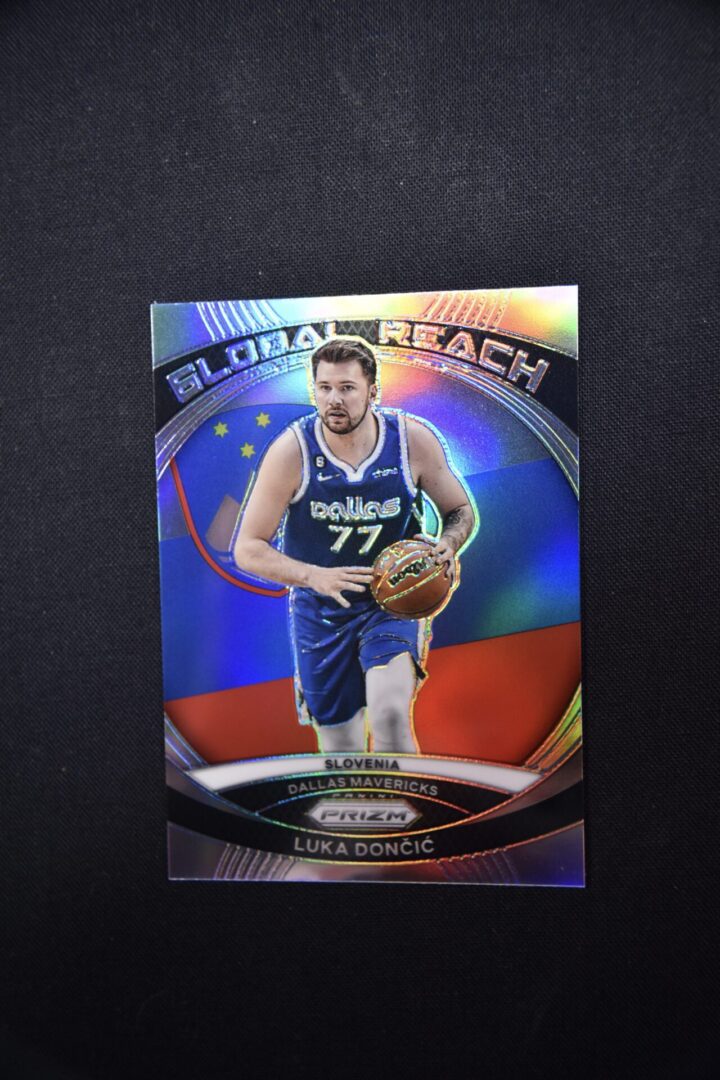 Luka Doncic basketball trading card.